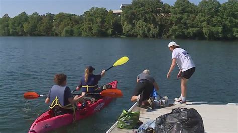 Lady Bird Lake cleanup held Monday morning